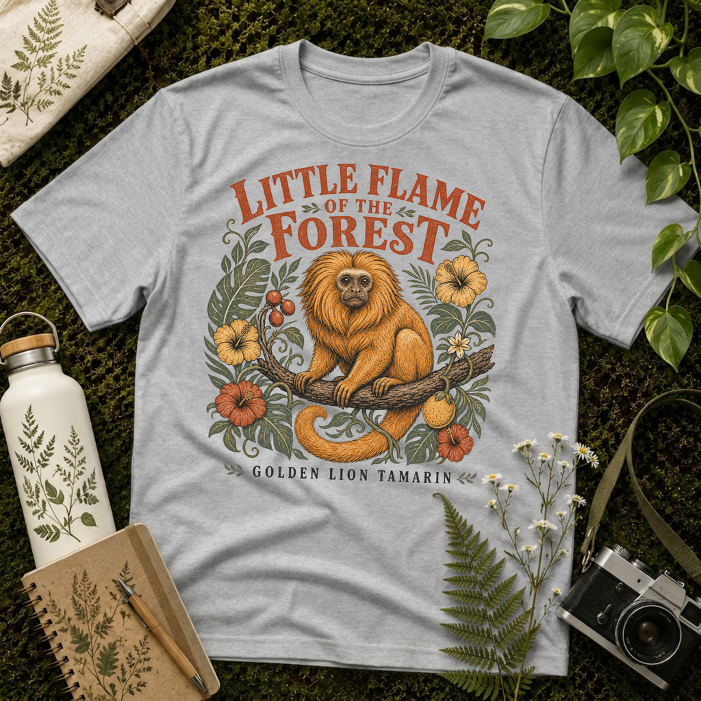 Golden Lion Tamarin Little Flame Tee