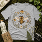 Bee Daisy Flower Circle Tee