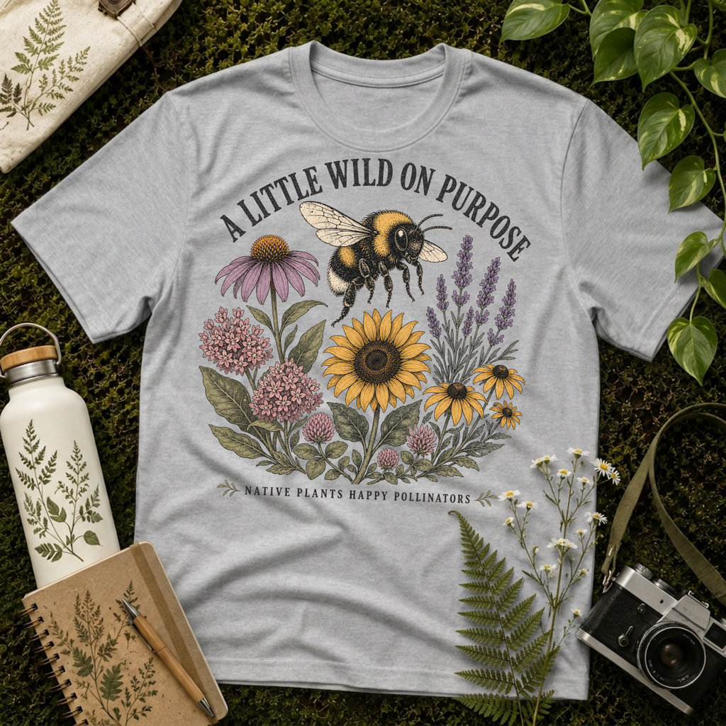 A Little Wild Big Bee Tee