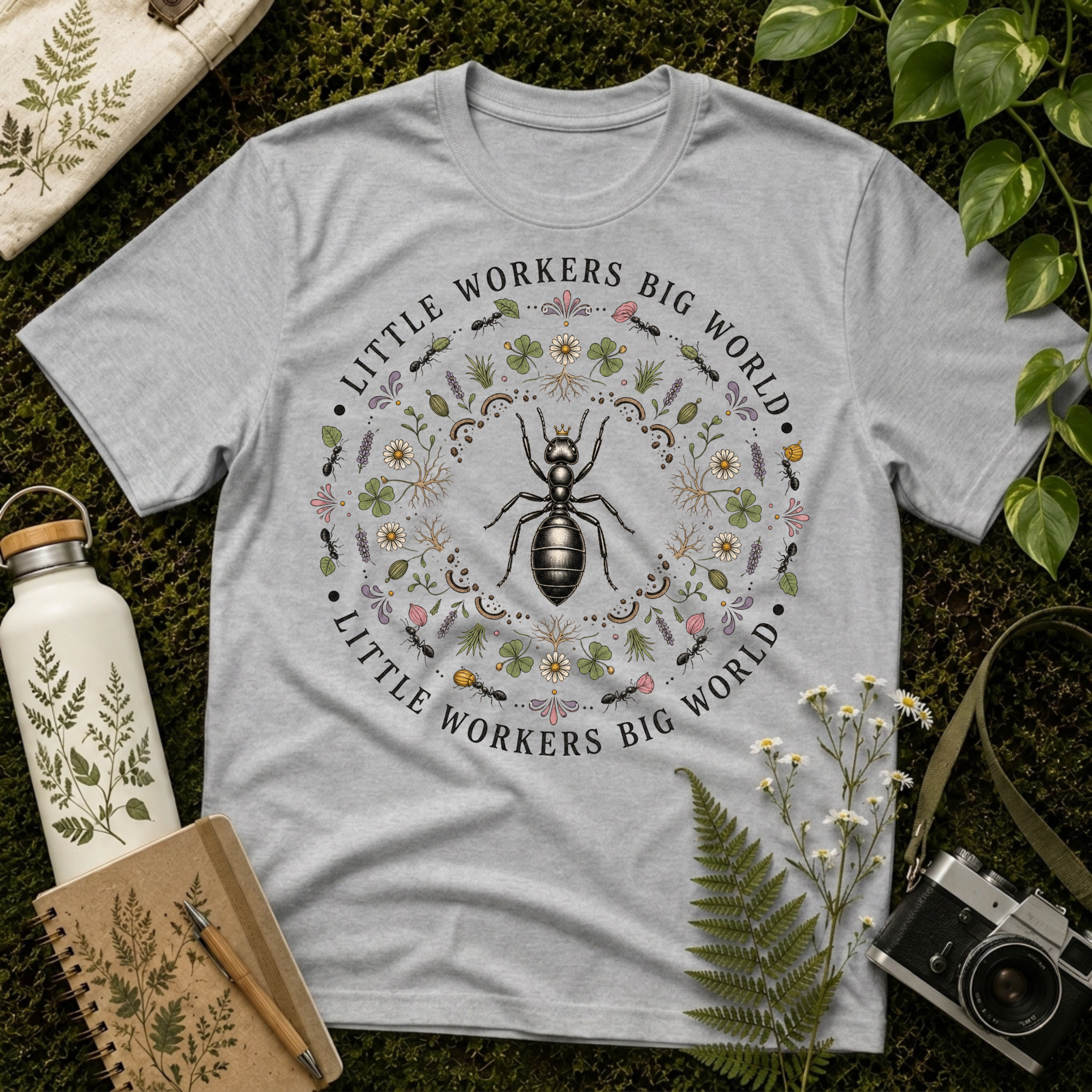 Little Workers Ant Mandala Tee