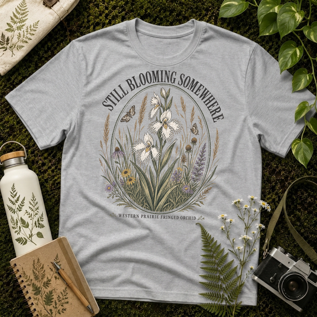 Western Prairie Fringed Orchid Tee