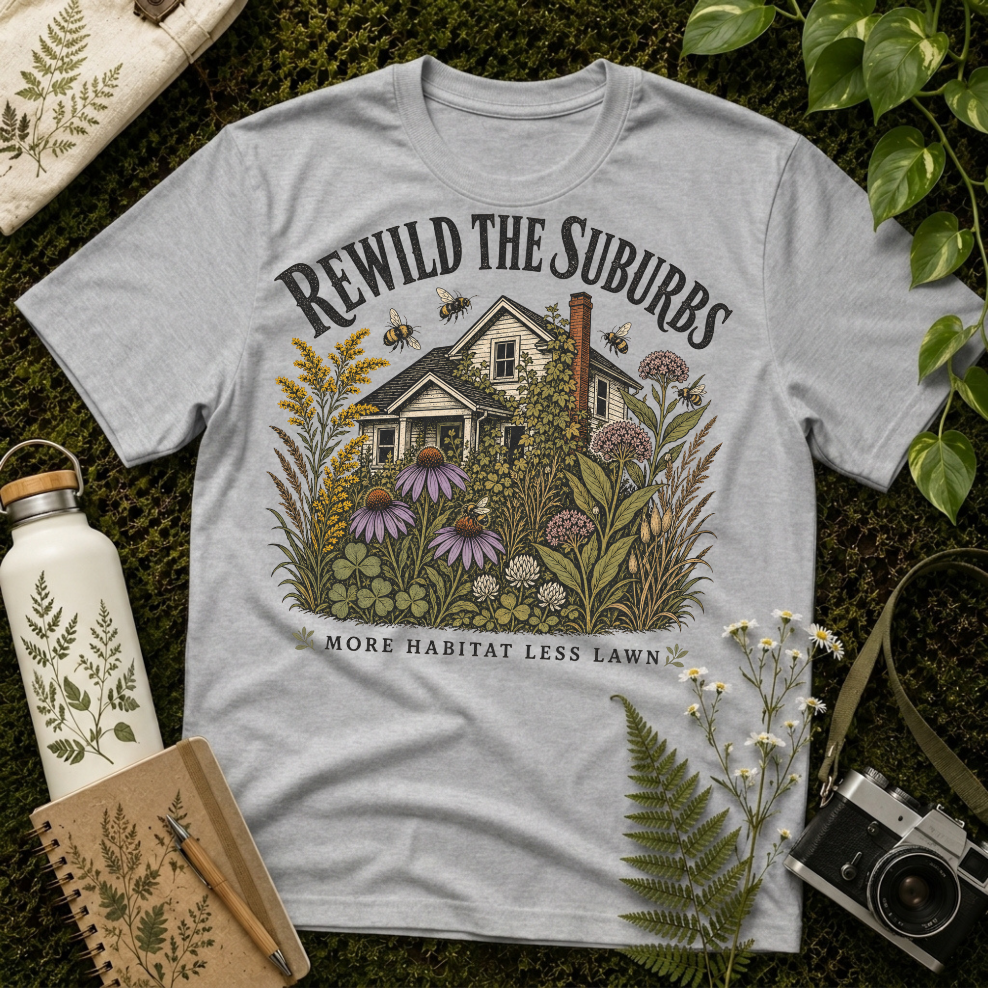 Rewild The Suburbs Tee