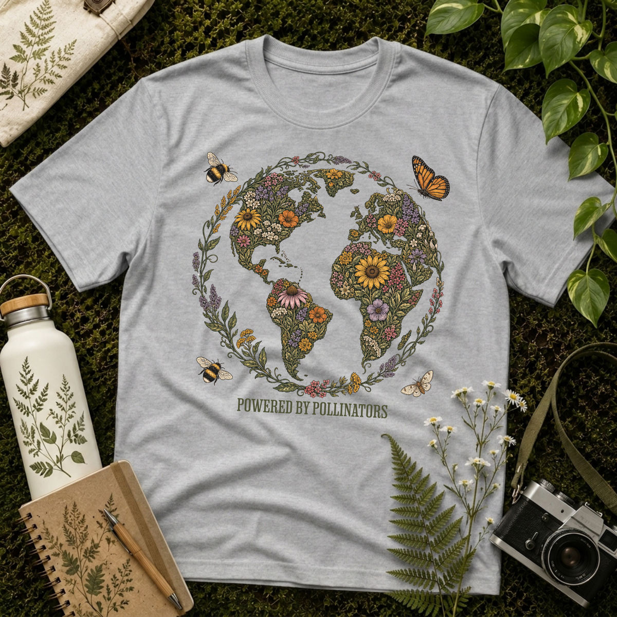 Powered By Pollinators 2 Tee