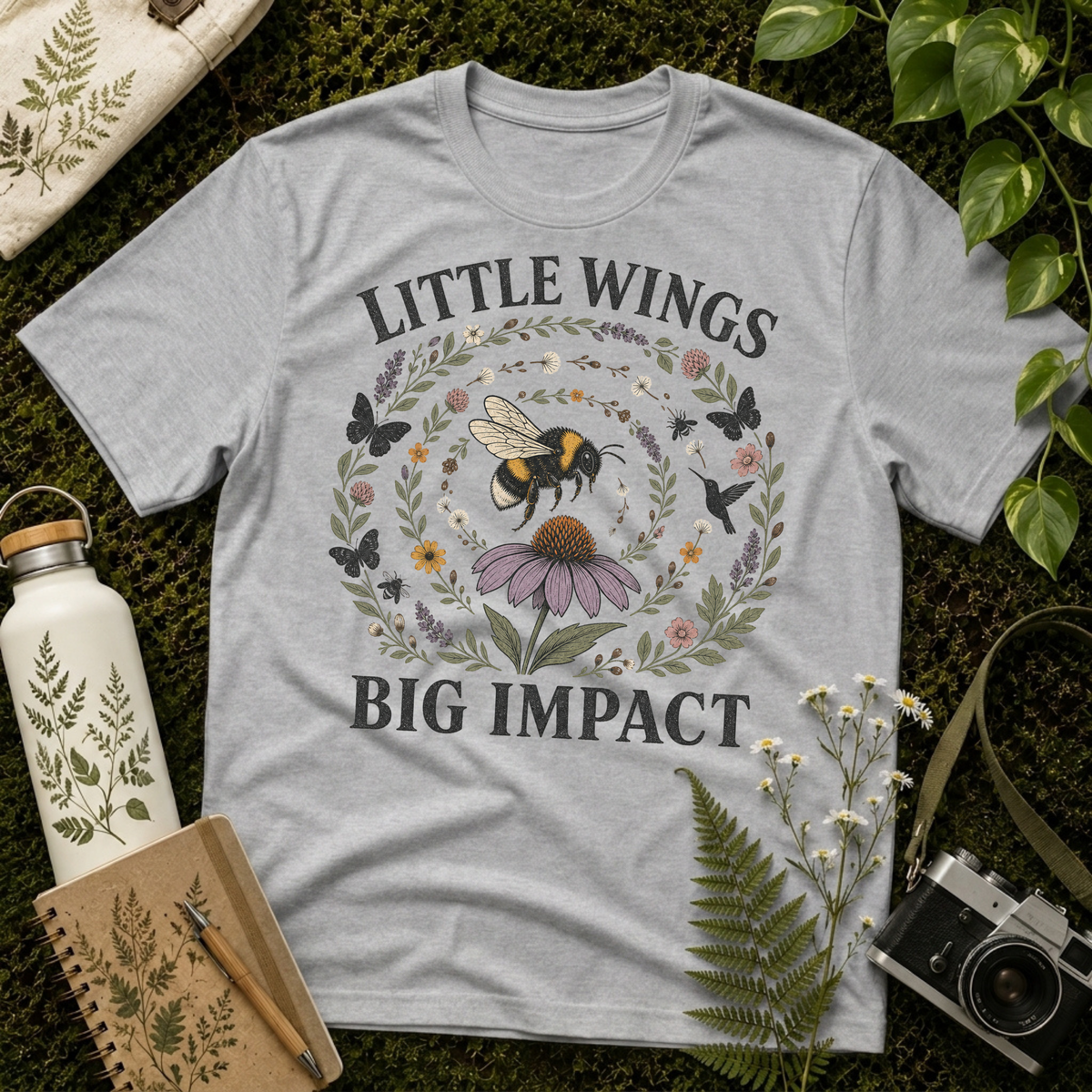 Little Wings Big Impact Spiral Tee