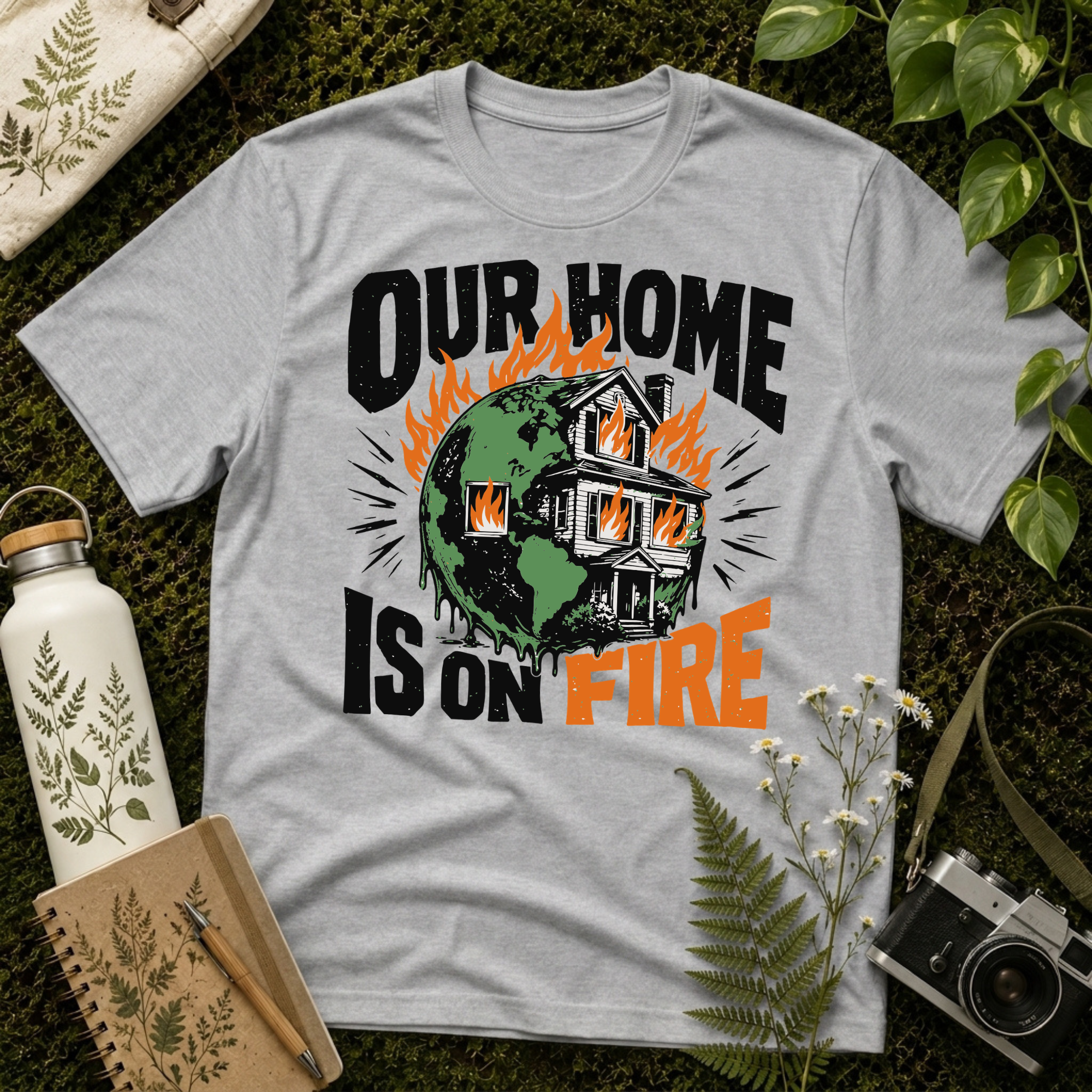 Our Home Is On Fire Tee