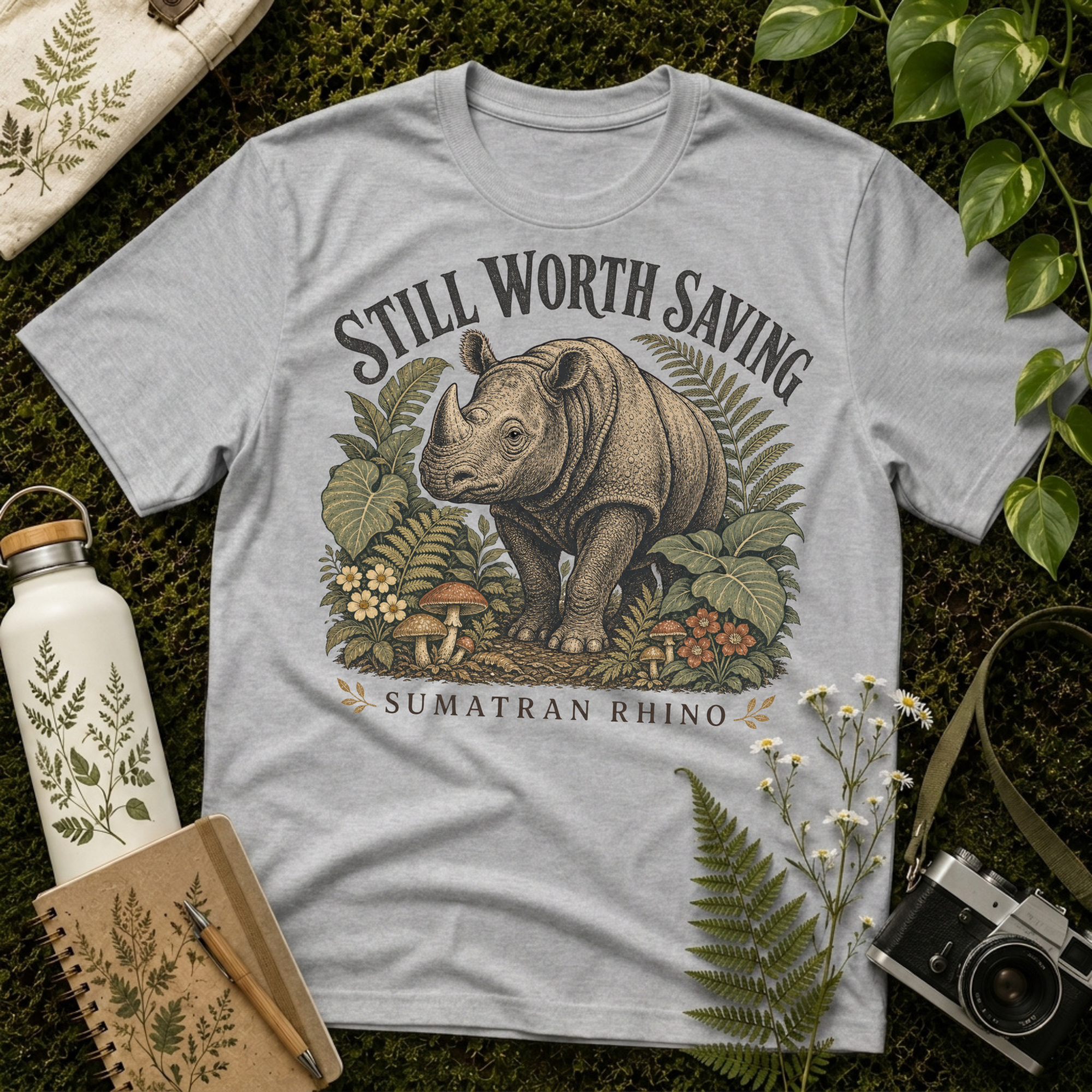 Sumatran Rhino Worth Tee