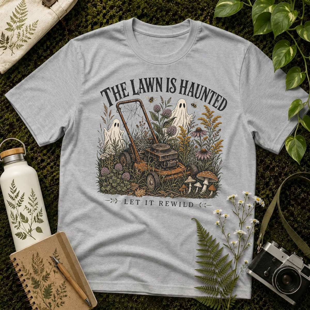 The Lawn Is Haunted Tee