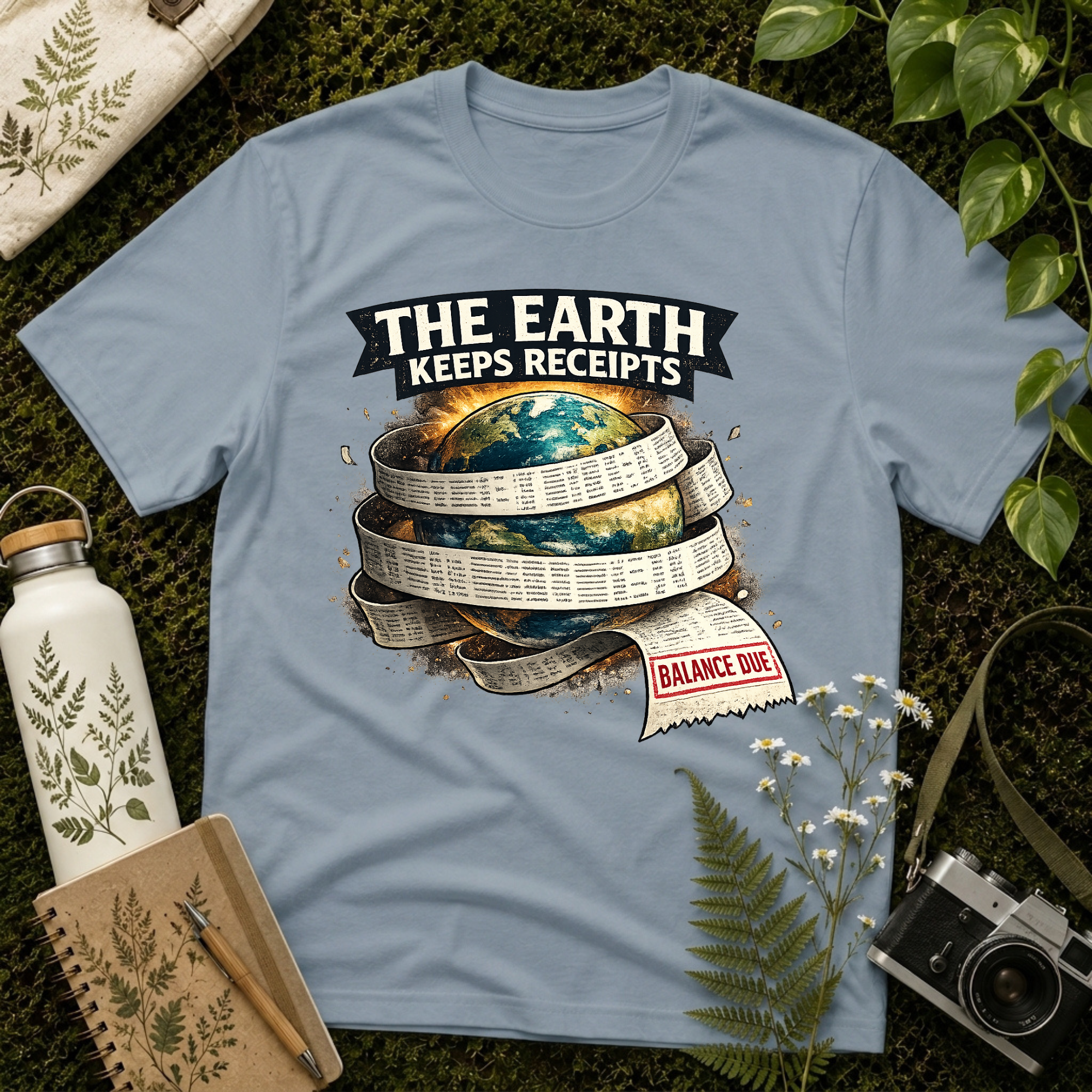 Earth Keeps Receipts Tee
