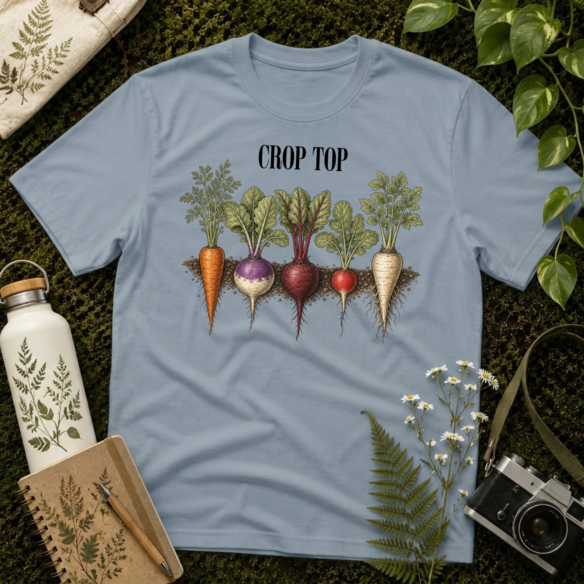 'Crop Top' Vegetable Tee