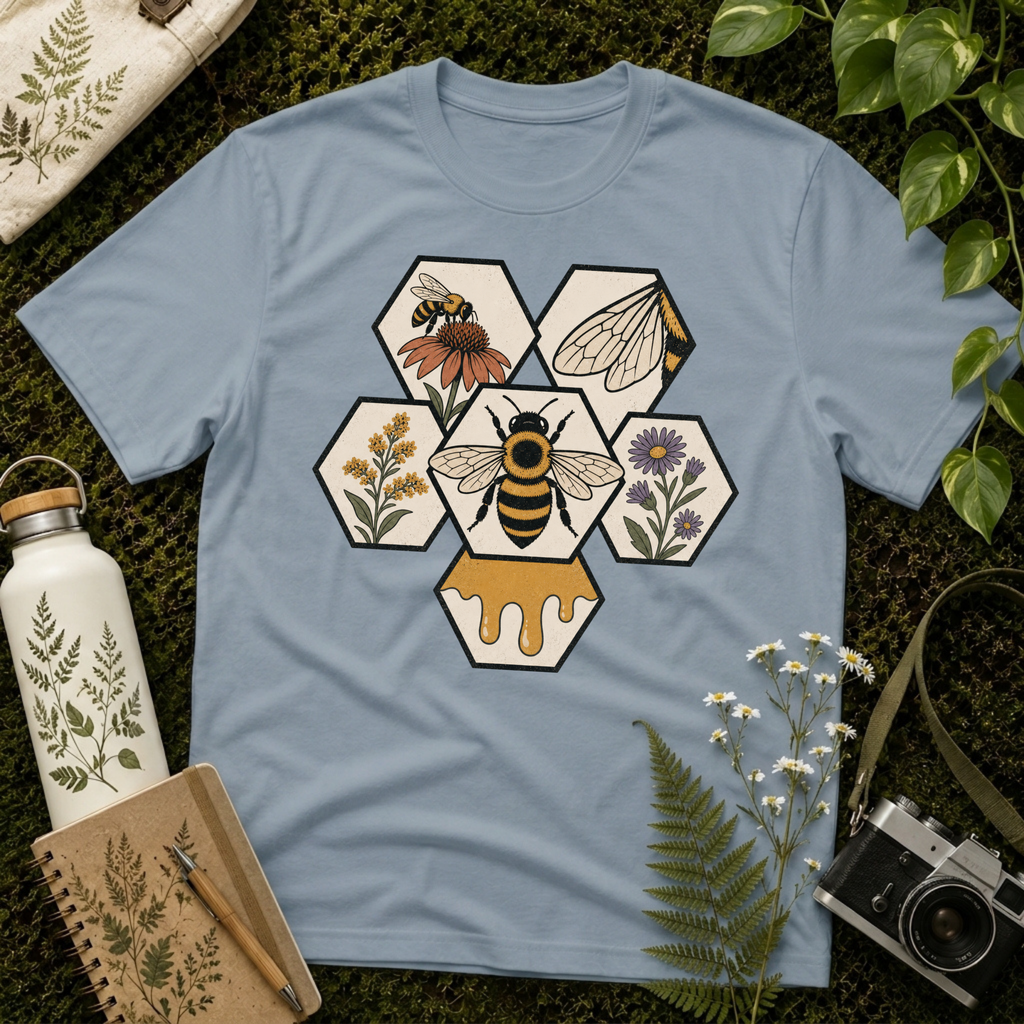 Bee Honeycombs Tee