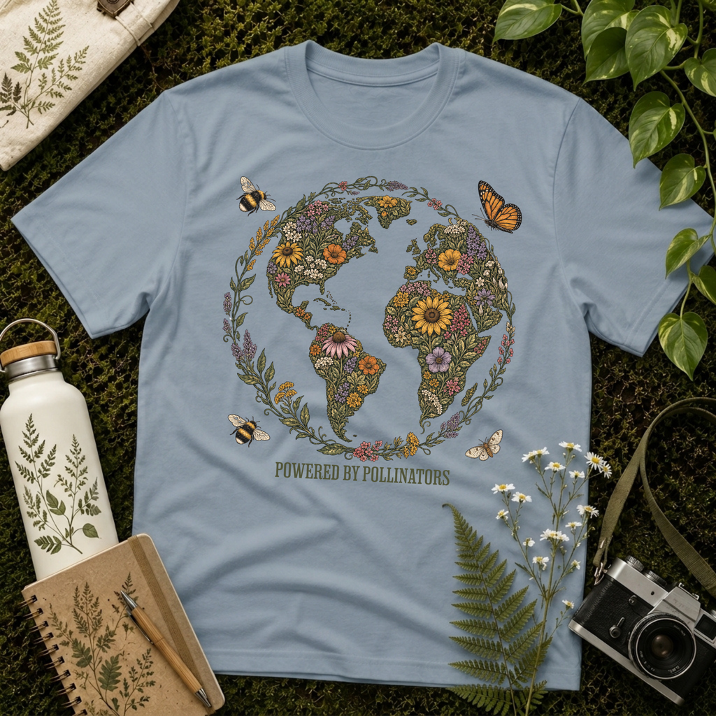 Powered By Pollinators 2 Tee