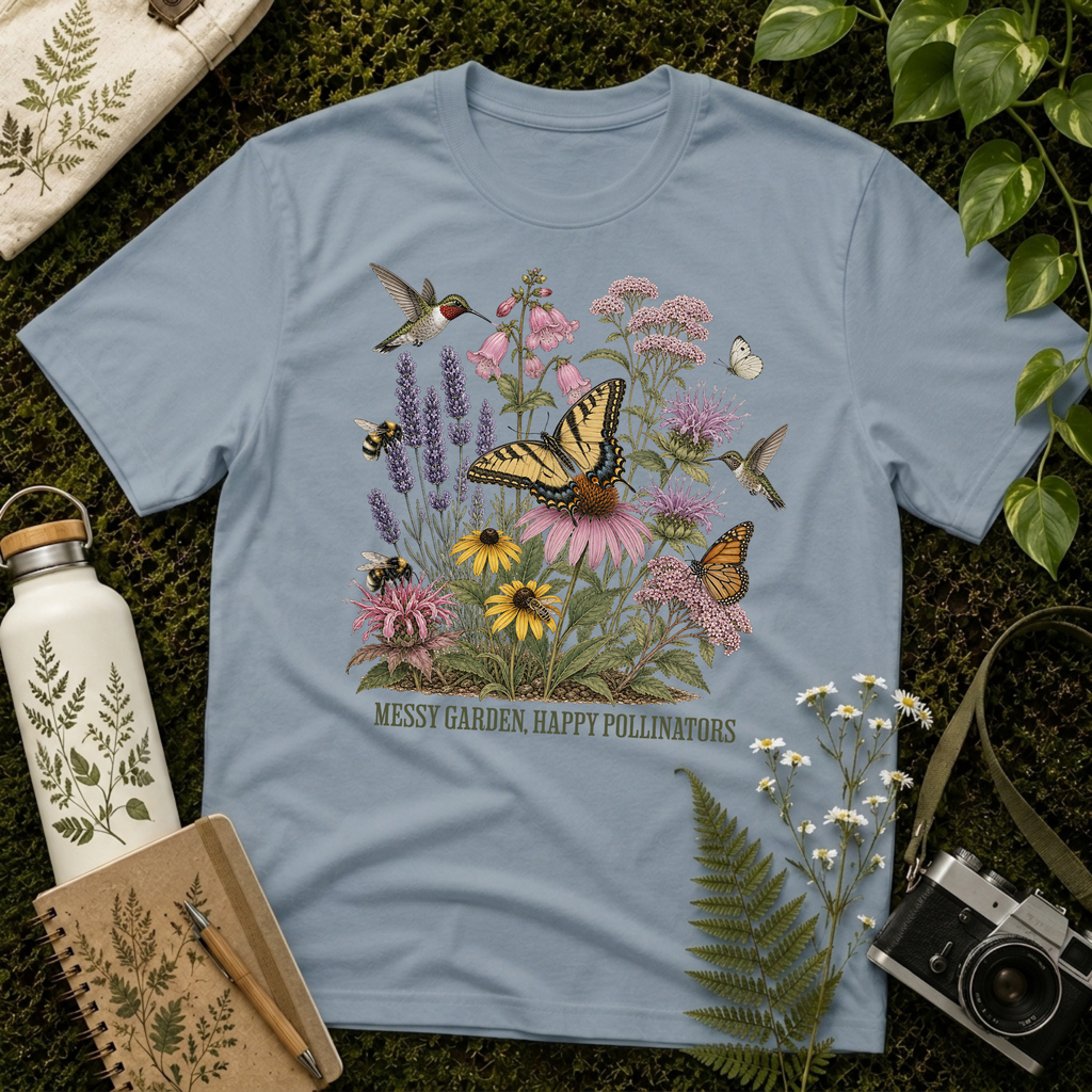 Messy Garden, Happy Pollinators Tee