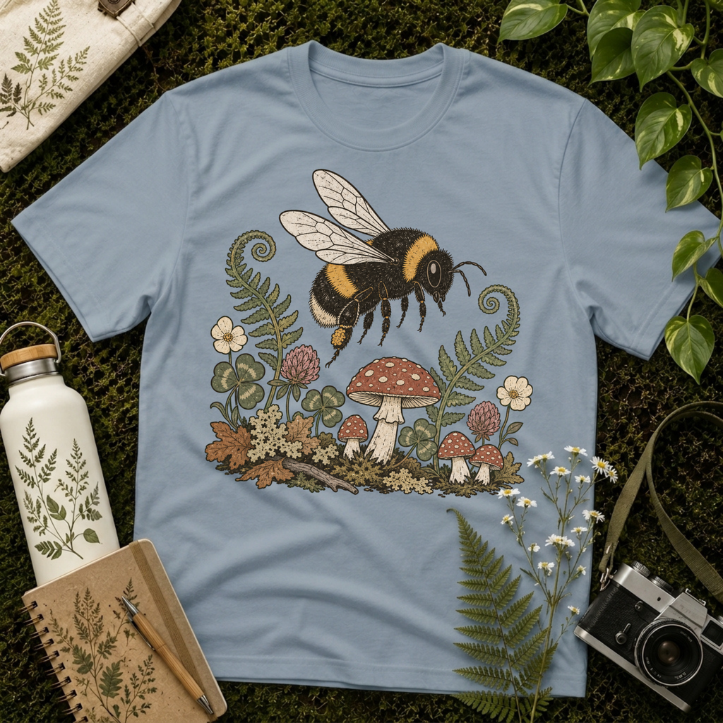 Bee and Mushroom Tee