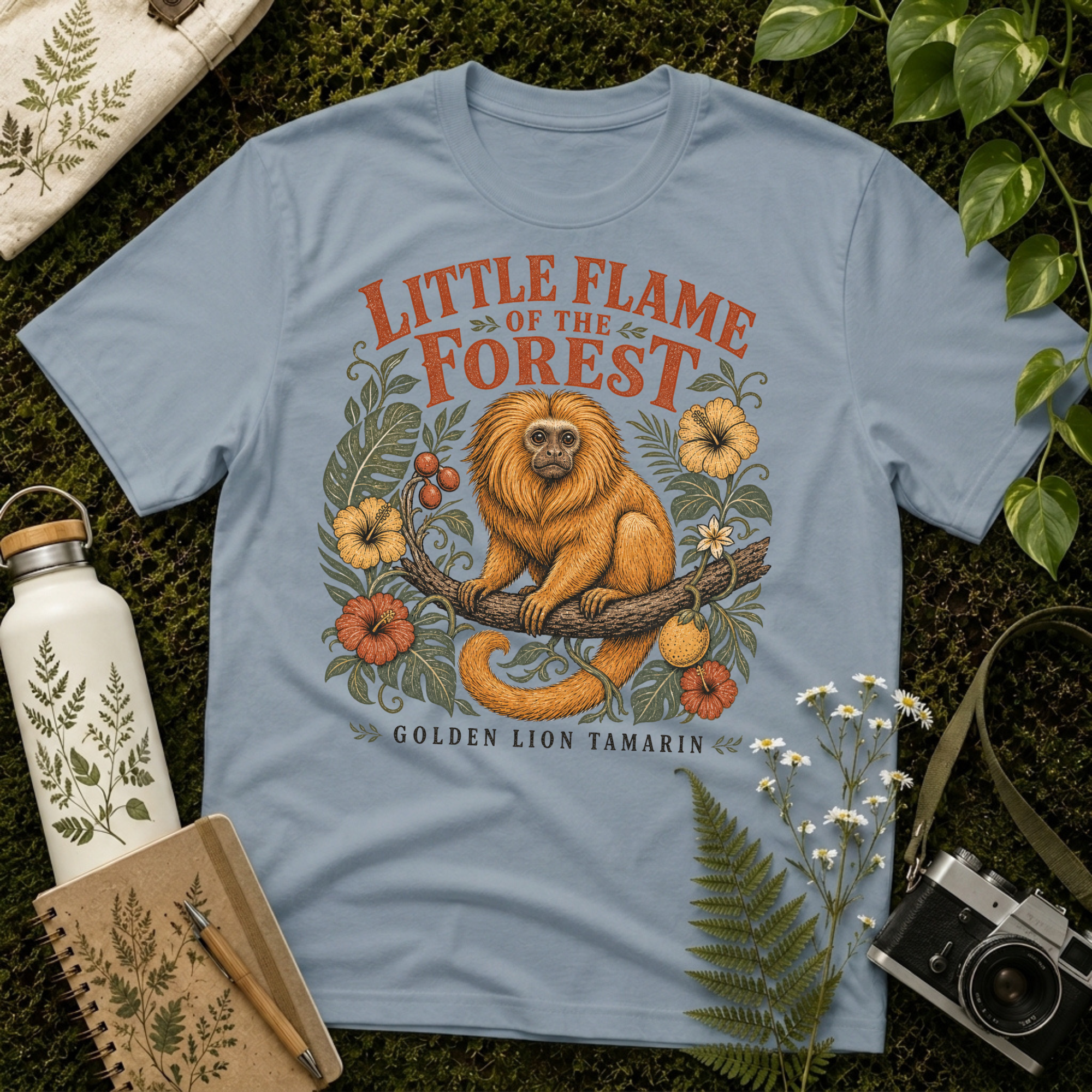 Golden Lion Tamarin Little Flame Tee