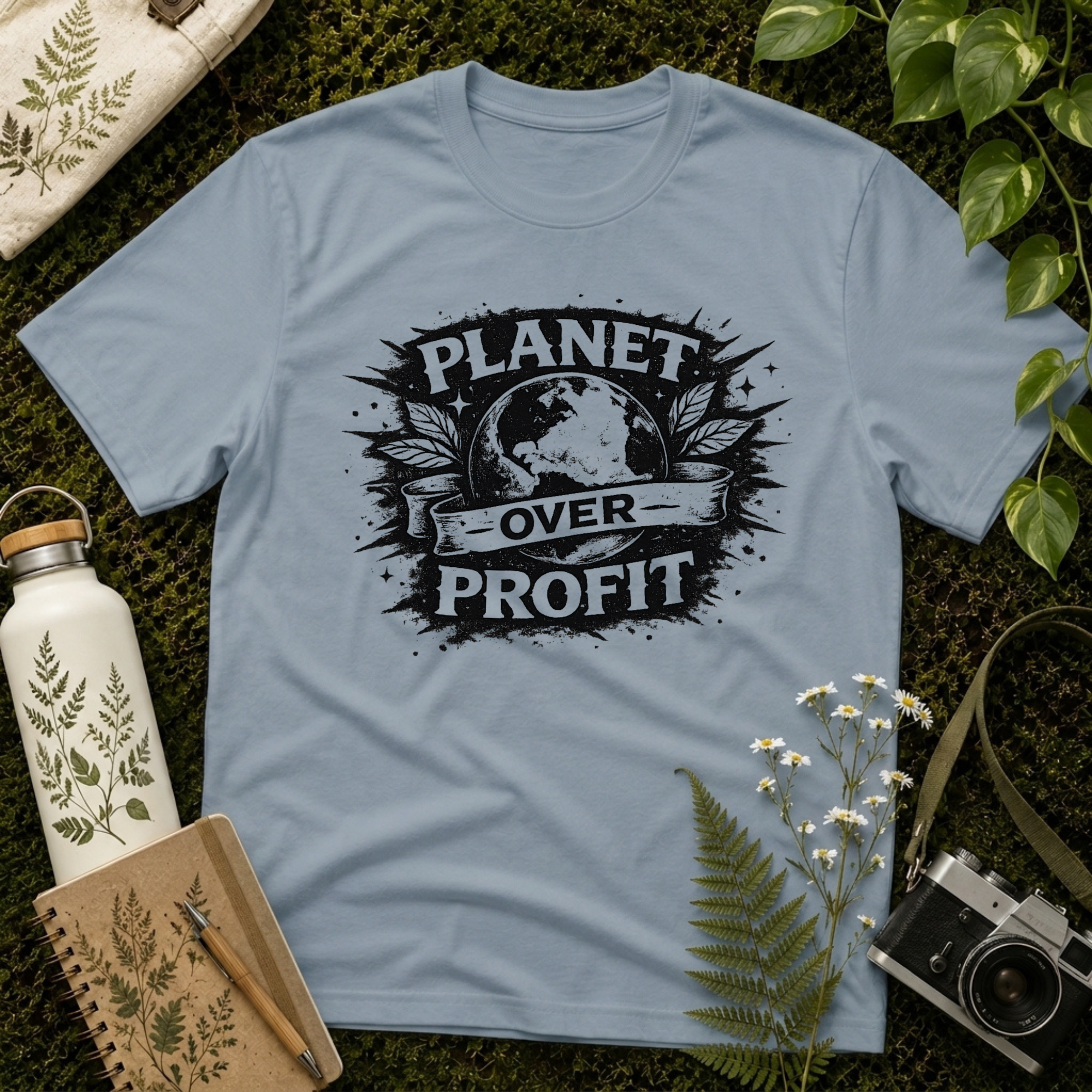 Planet Over Profit Splat Tee