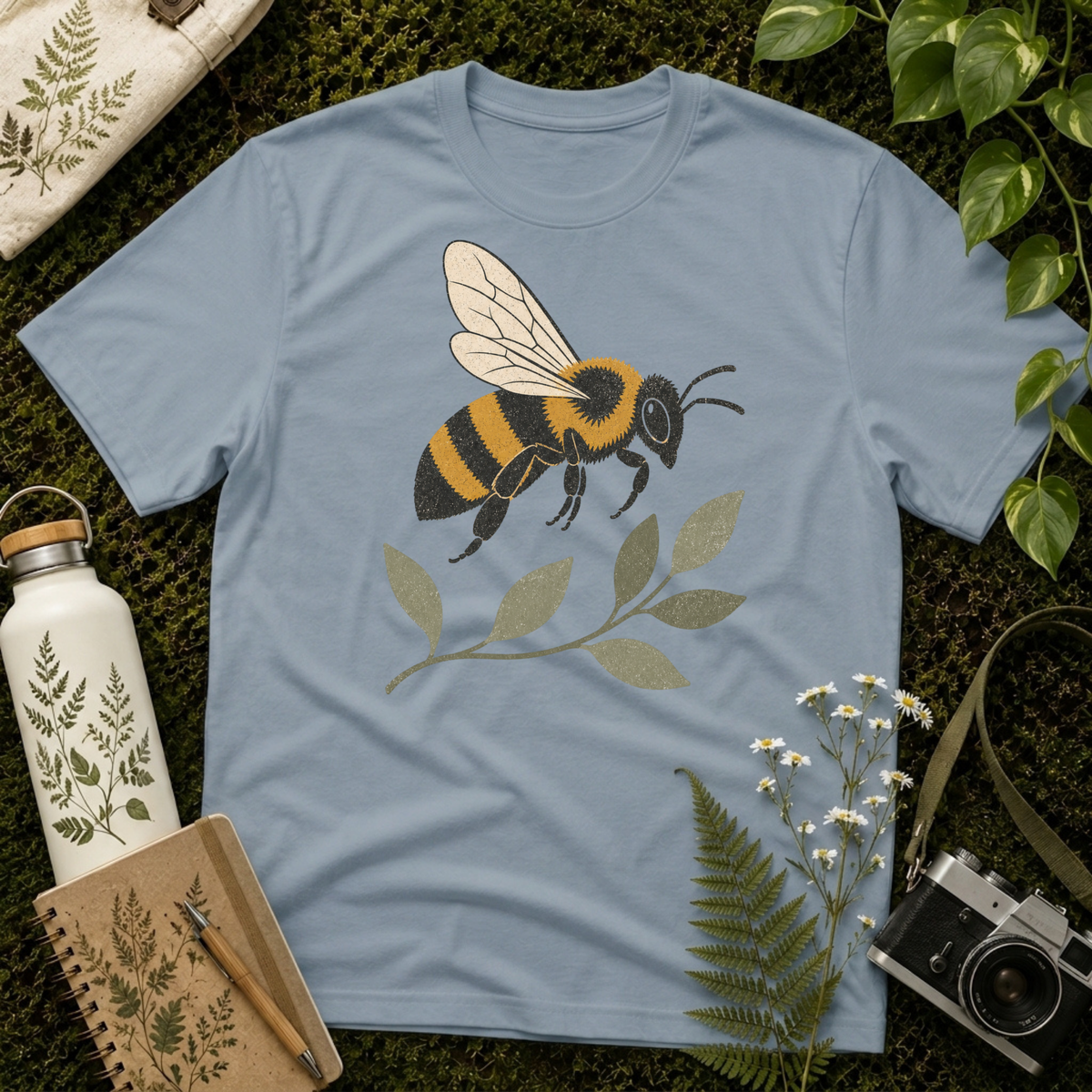 Bee and Leaves Tee
