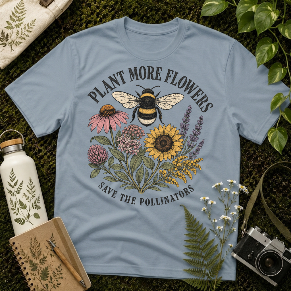 Plant More Flowers Tee