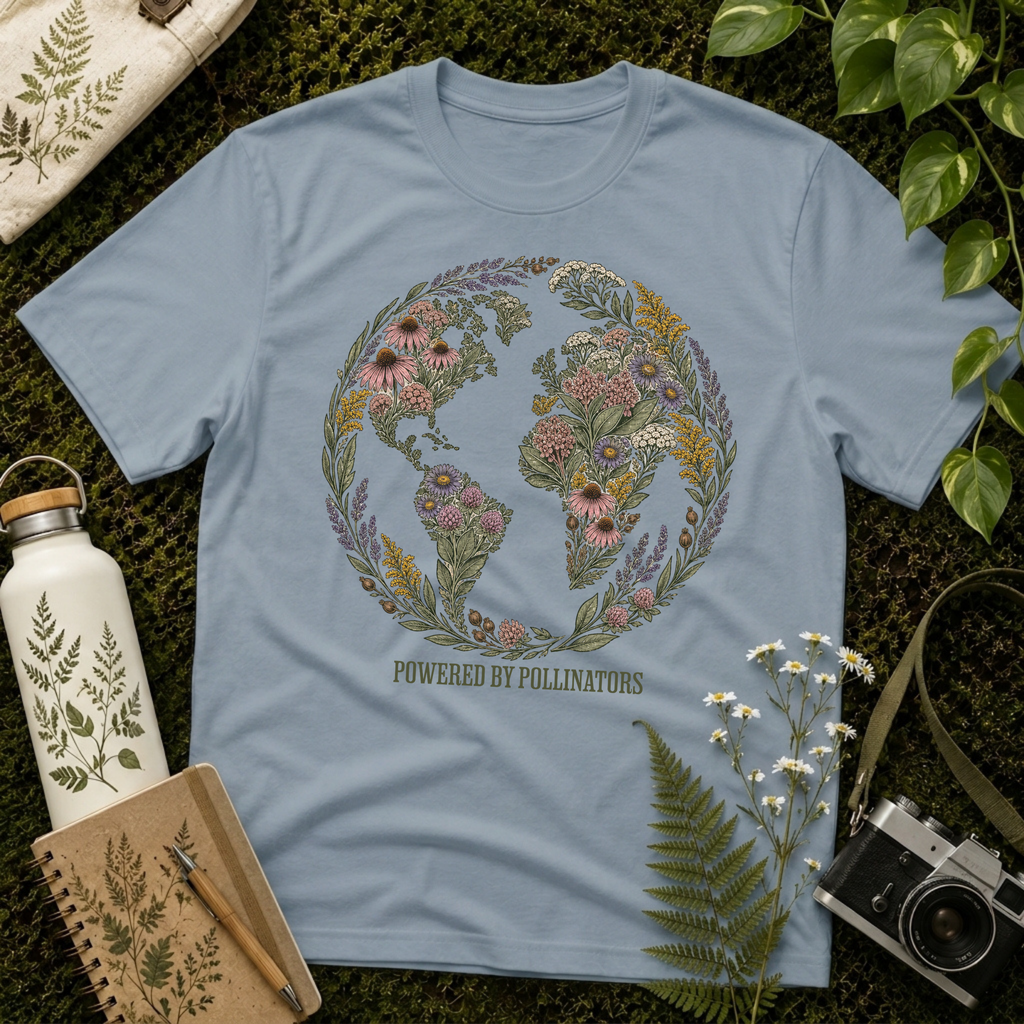 Powered By Pollinators 3 Tee