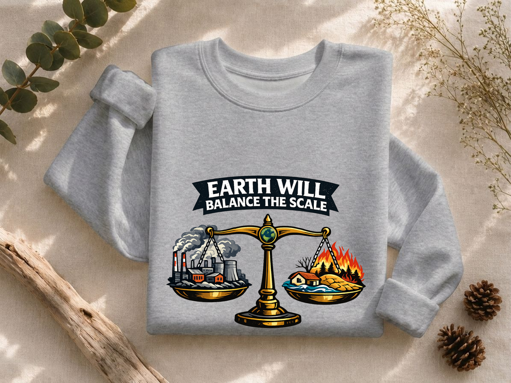 Earth Will Balance The Scale Crewneck Sweatshirt