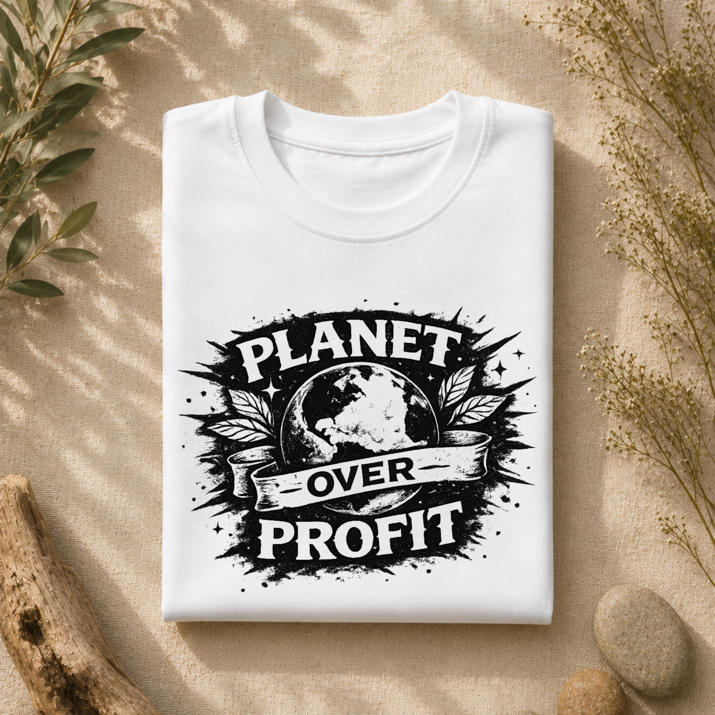 Planet Over Profit Splat Tee