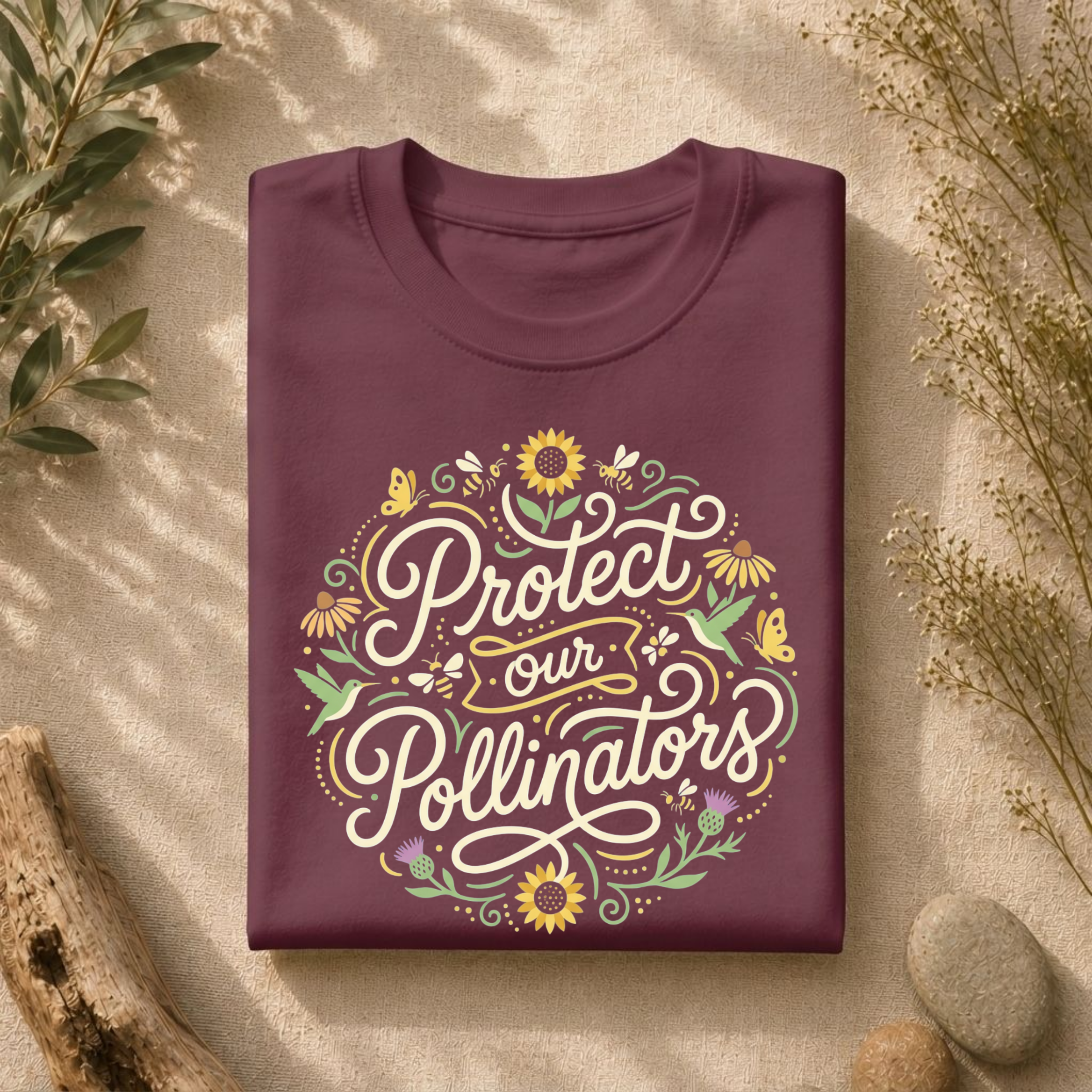 Protect Our Pollinators Dark Tee