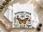 Support Your Local Pollinators Crewneck Sweatshirt