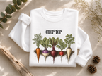 Crop Top Crewneck Sweatshirt