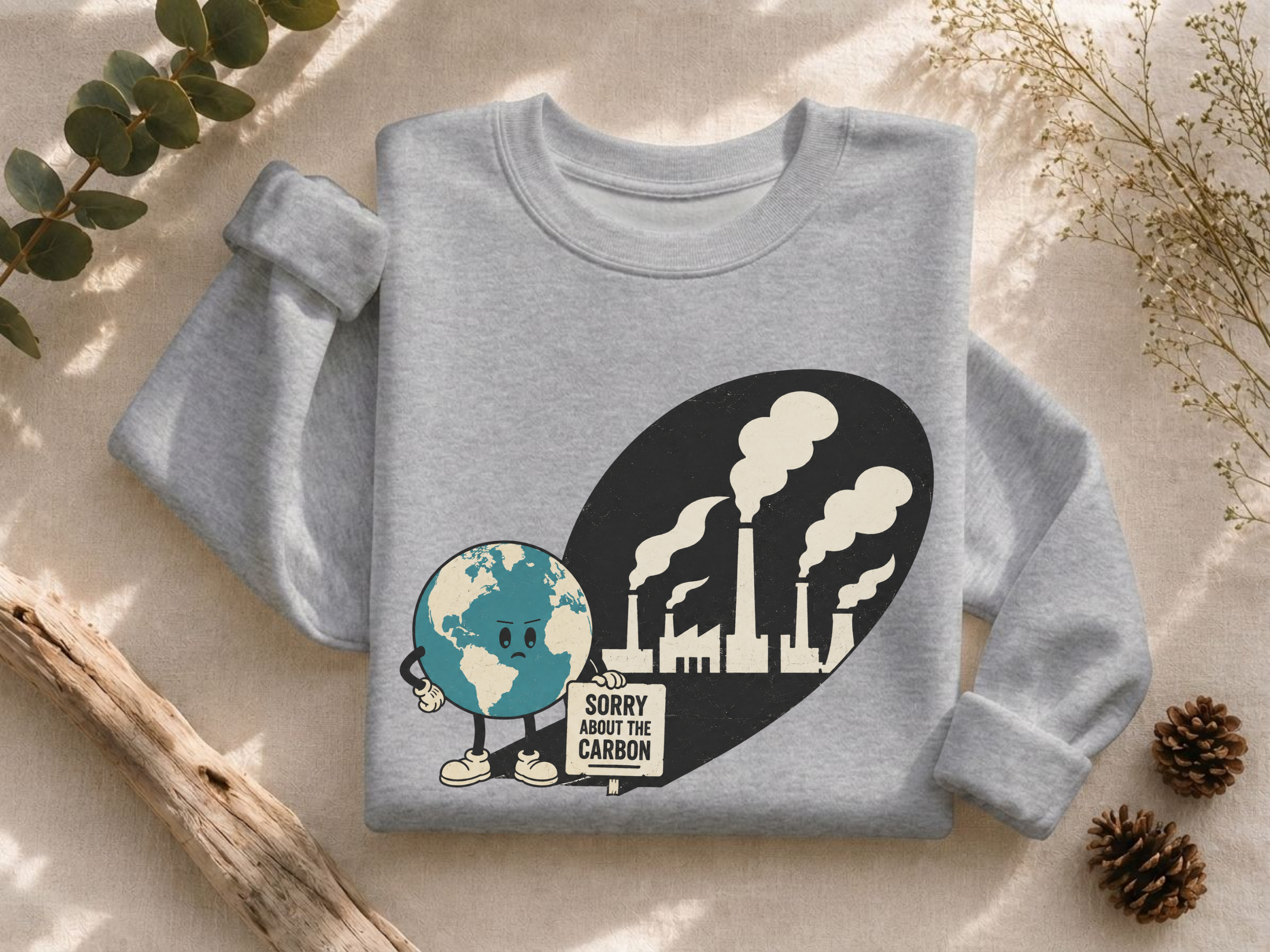 Sorry About The Carbon Shadow Crewneck Sweatshirt