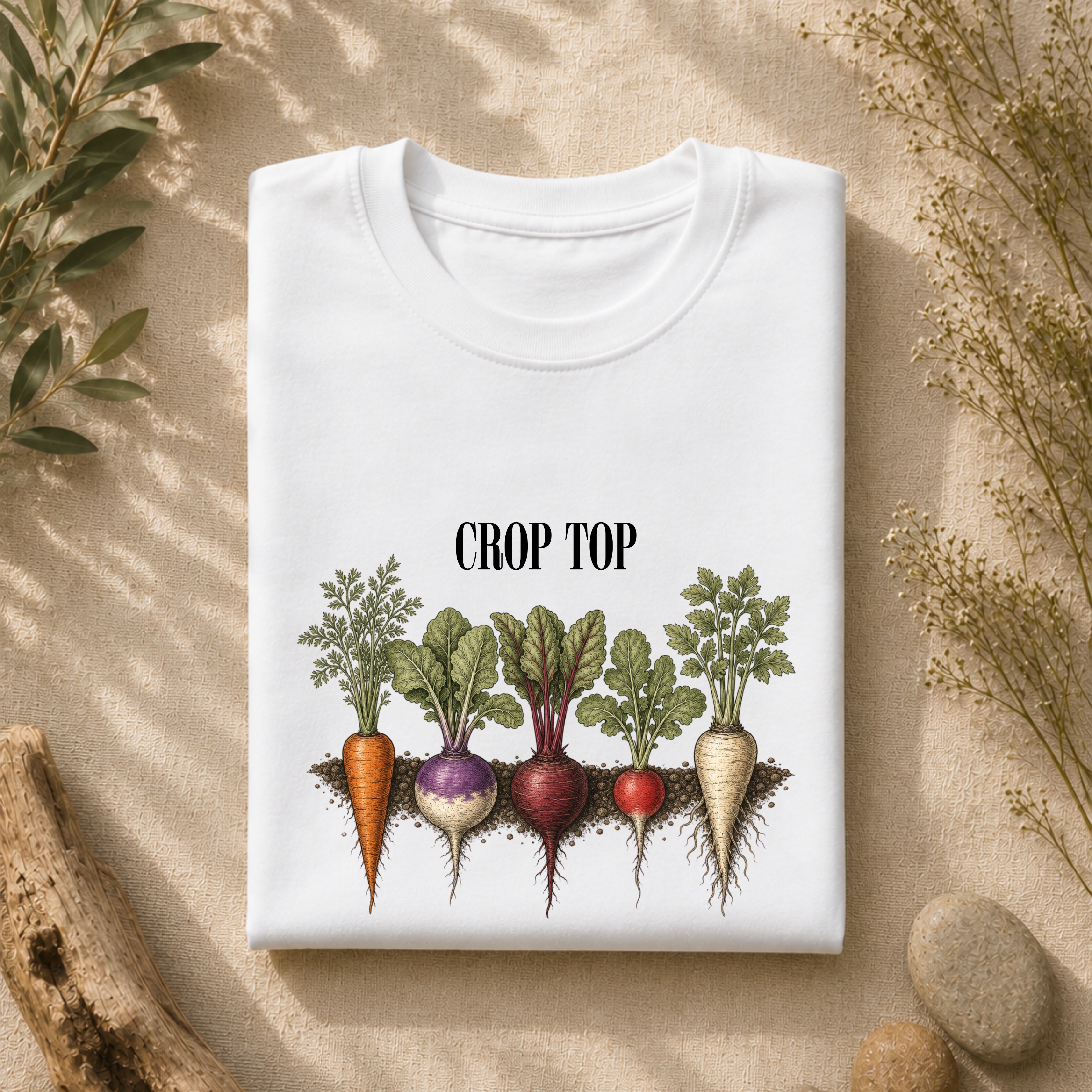 'Crop Top' Vegetable Tee