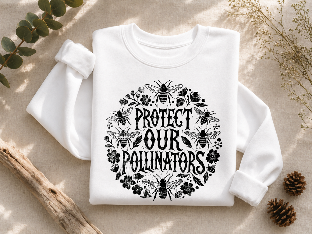 Protect Our Pollinators Ink Crewneck Sweatshirt