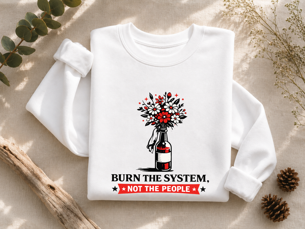 Burn the System Bottle Crewneck Sweatshirt