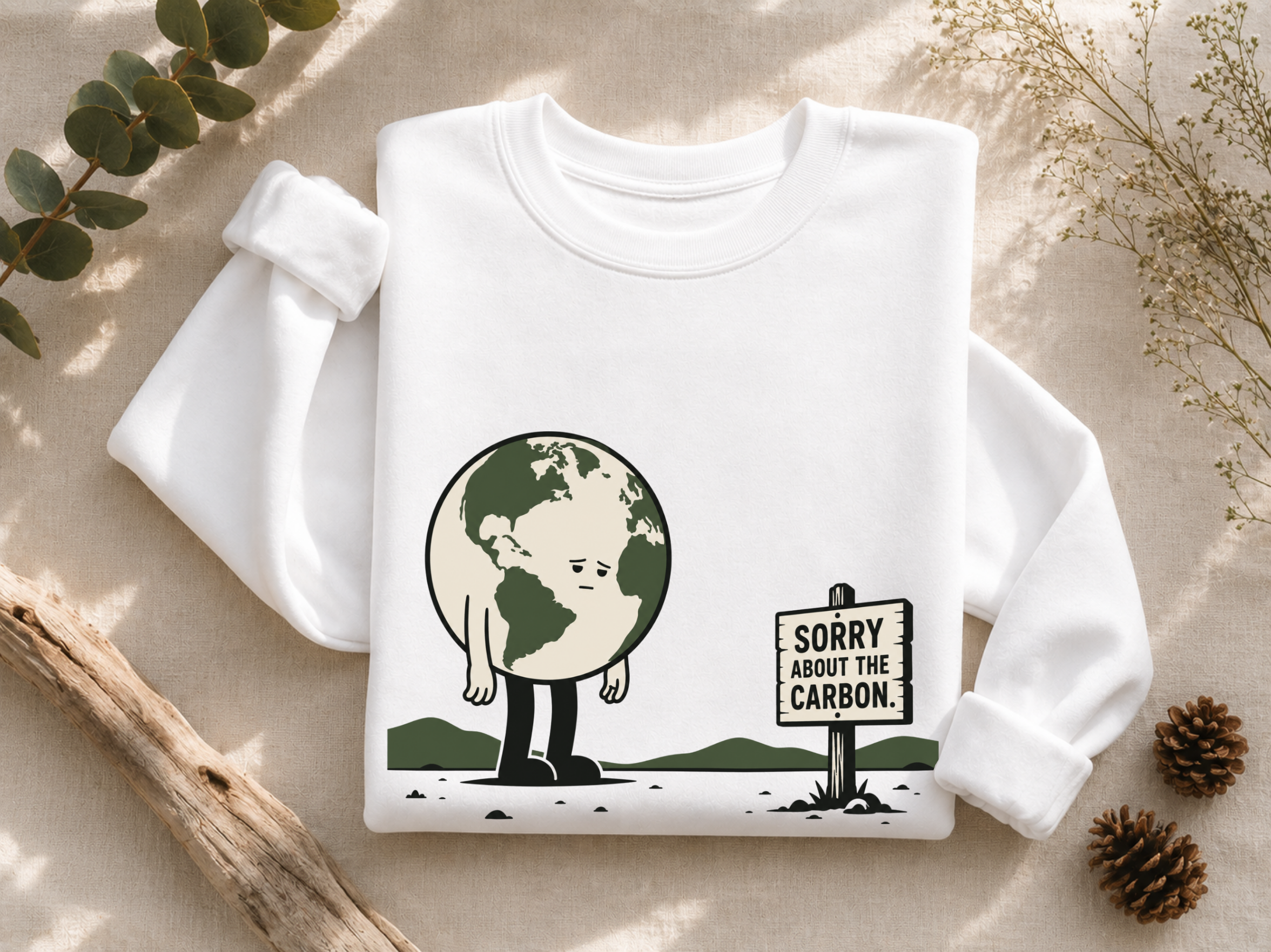 Sorry About The Carbon Crewneck Sweatshirt