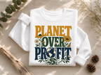Planet Over Profit dollar sign Crewneck Sweatshirt