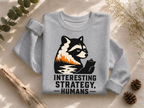 Interesting Strategy Humans Silhouette Crewneck Sweatshirt