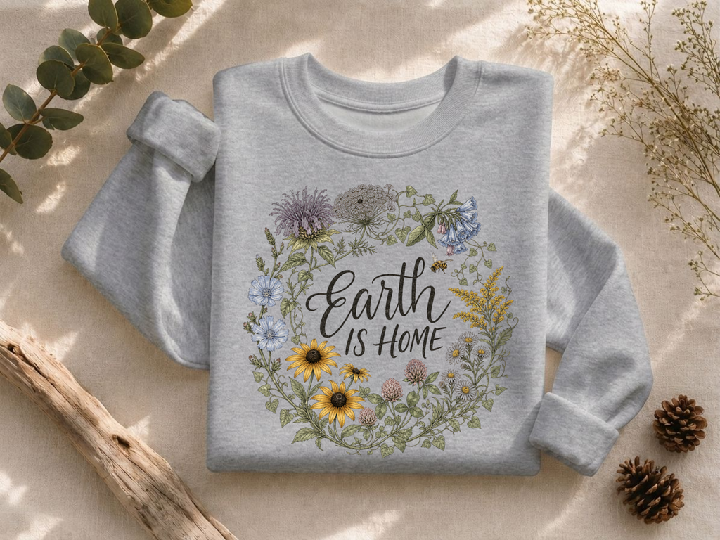 Earth Is Home Crewneck Sweatshirt