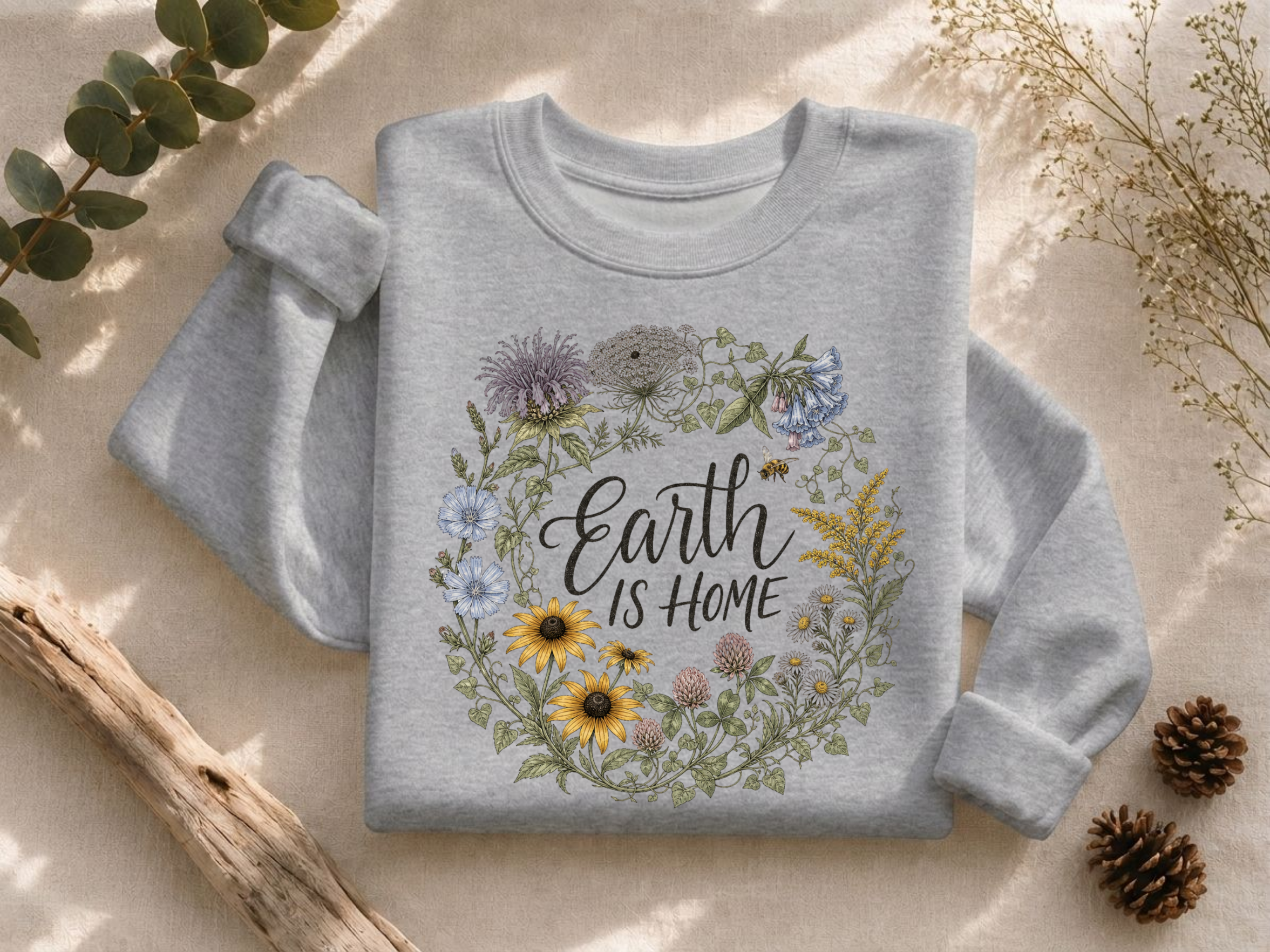 Earth Is Home Crewneck Sweatshirt