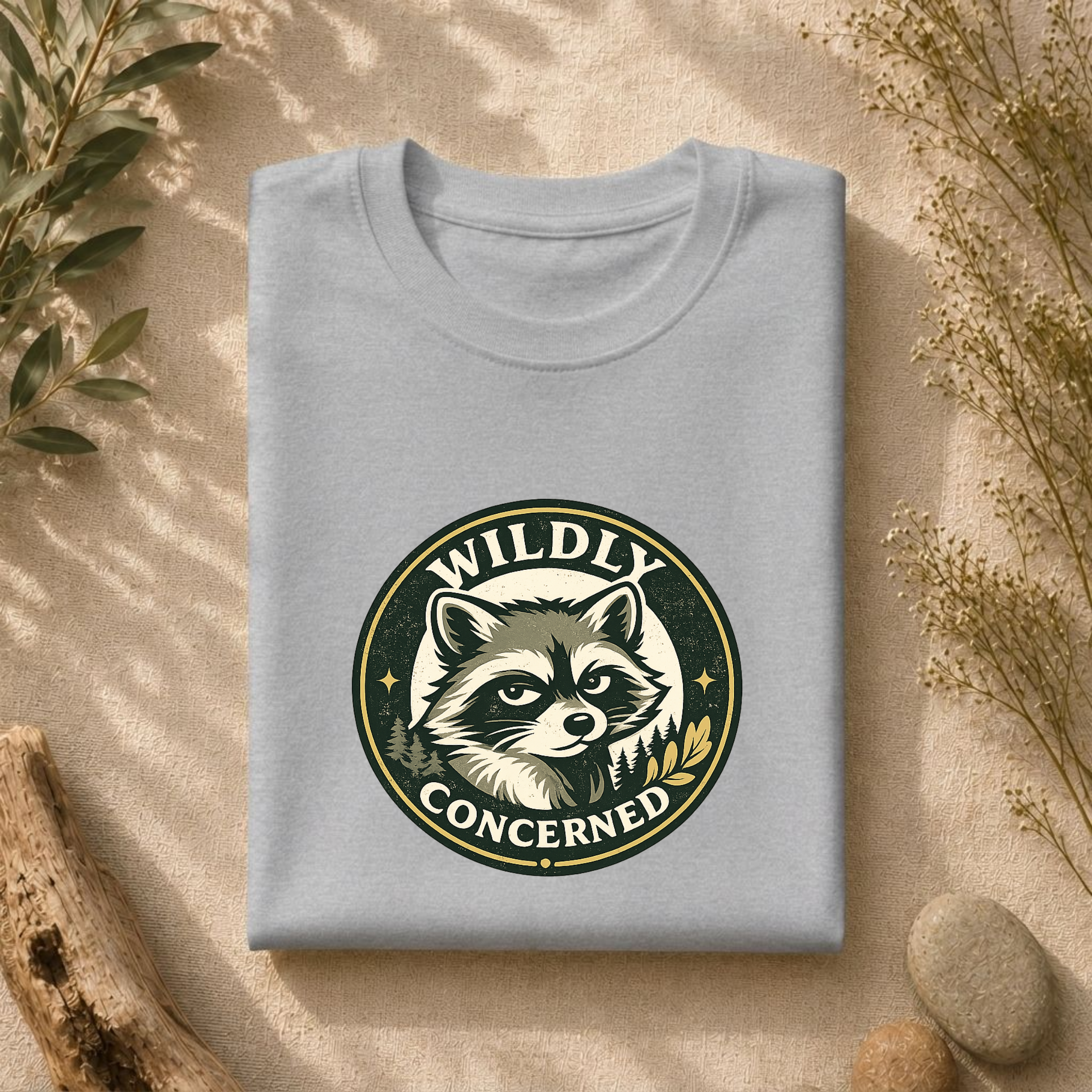 Wildly Concerned Large Brand Logo Tee