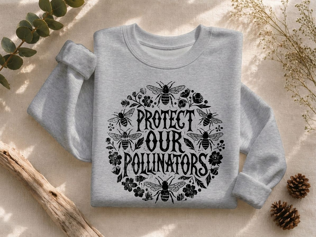Protect Our Pollinators Ink Crewneck Sweatshirt
