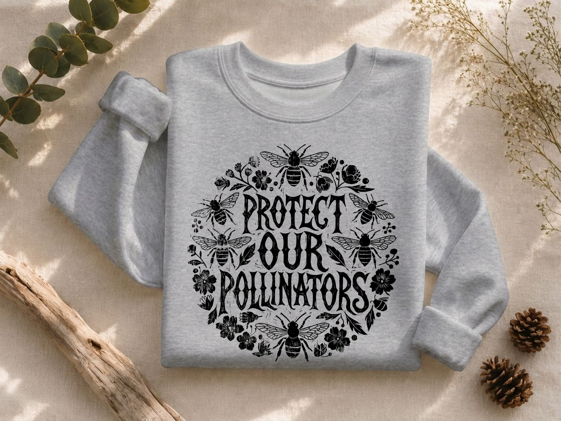 Protect Our Pollinators Ink Crewneck Sweatshirt
