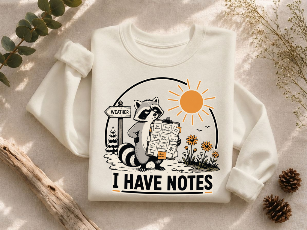 I Have Notes Sun Crewneck Sweatshirt