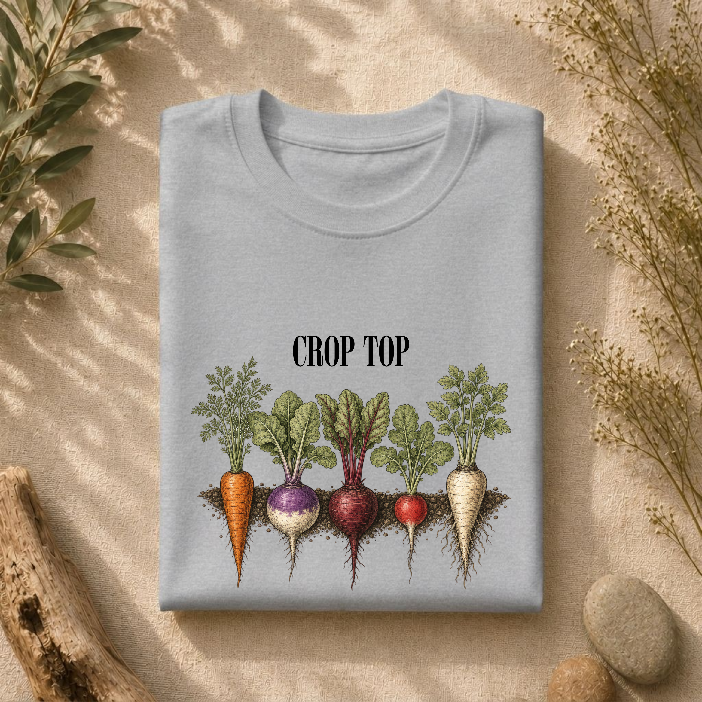 'Crop Top' Vegetable Tee