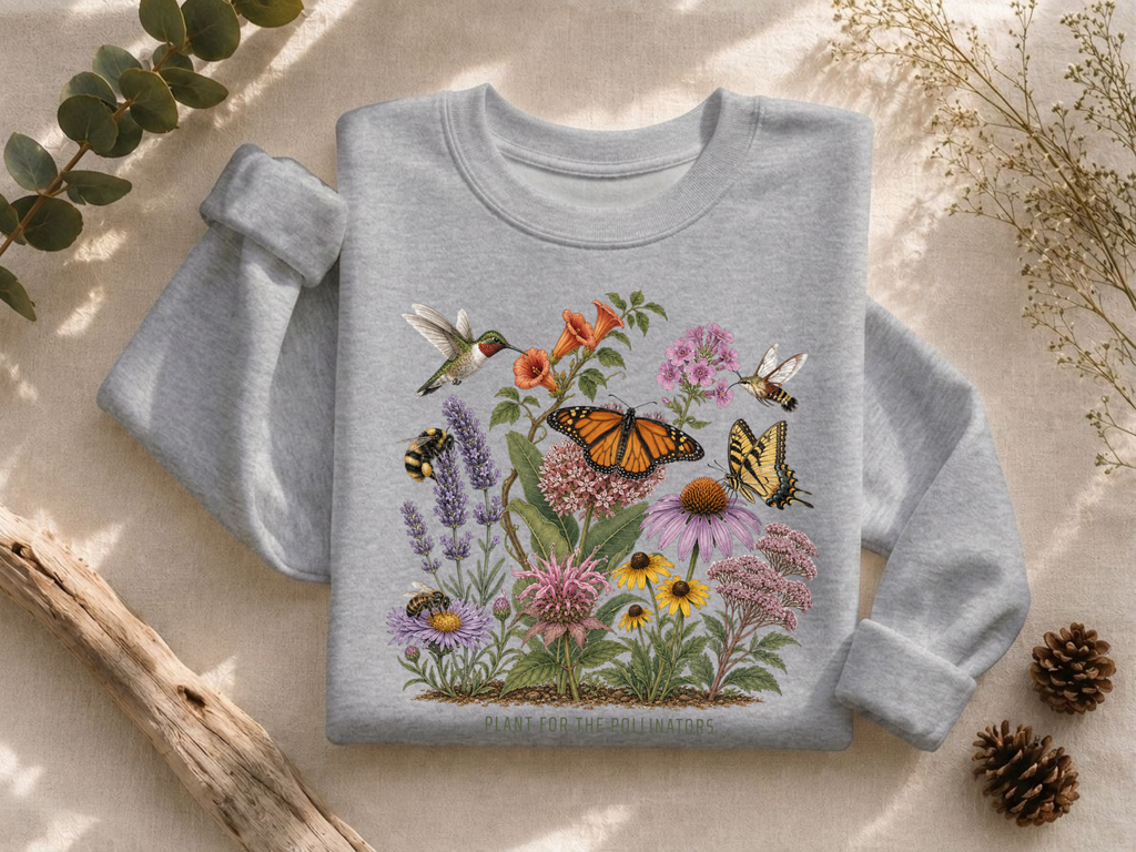 Plant For Pollinators Crewneck Sweatshirt