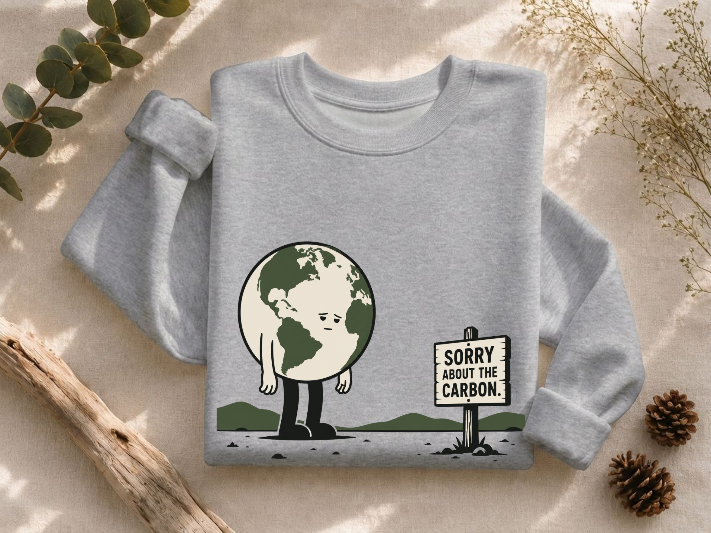 Sorry About The Carbon Crewneck Sweatshirt