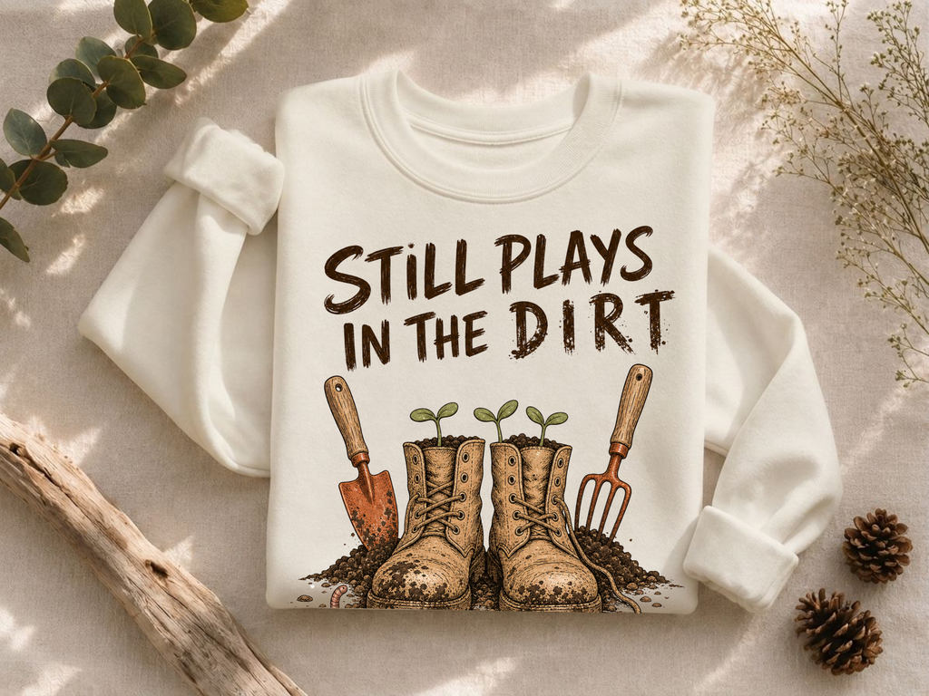 Still Plays In The Dirt Crewneck Sweatshirt