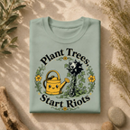 Plant Trees Start Riots Watering Can Tee