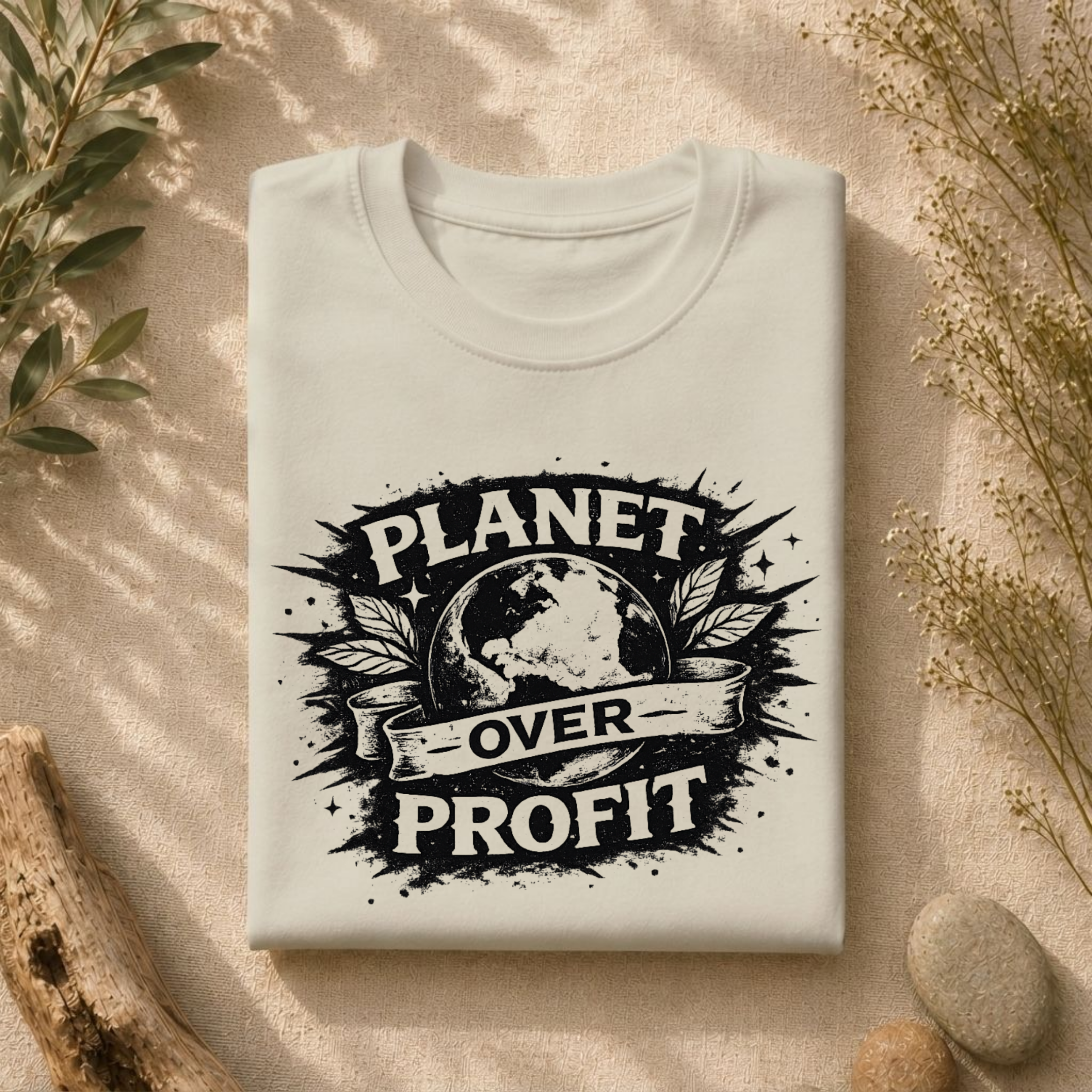 Planet Over Profit Splat Tee