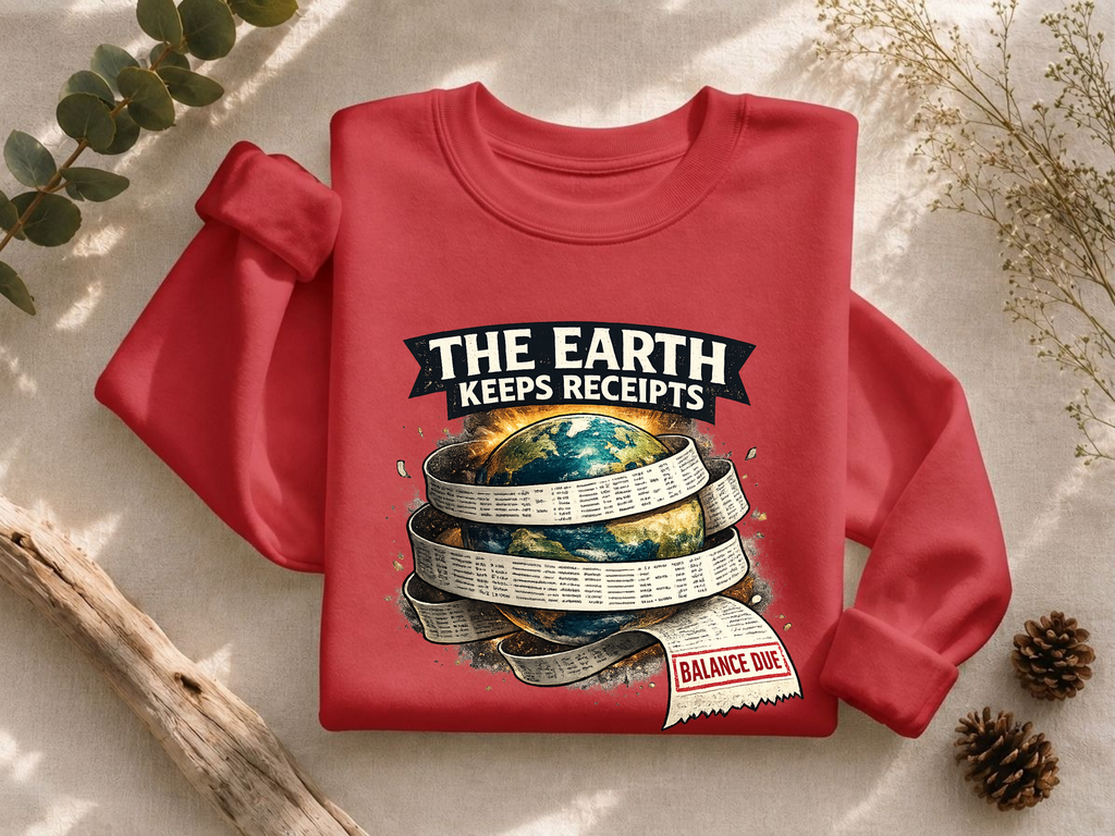 The Earth Keeps Receipts Crewneck Sweatshirt