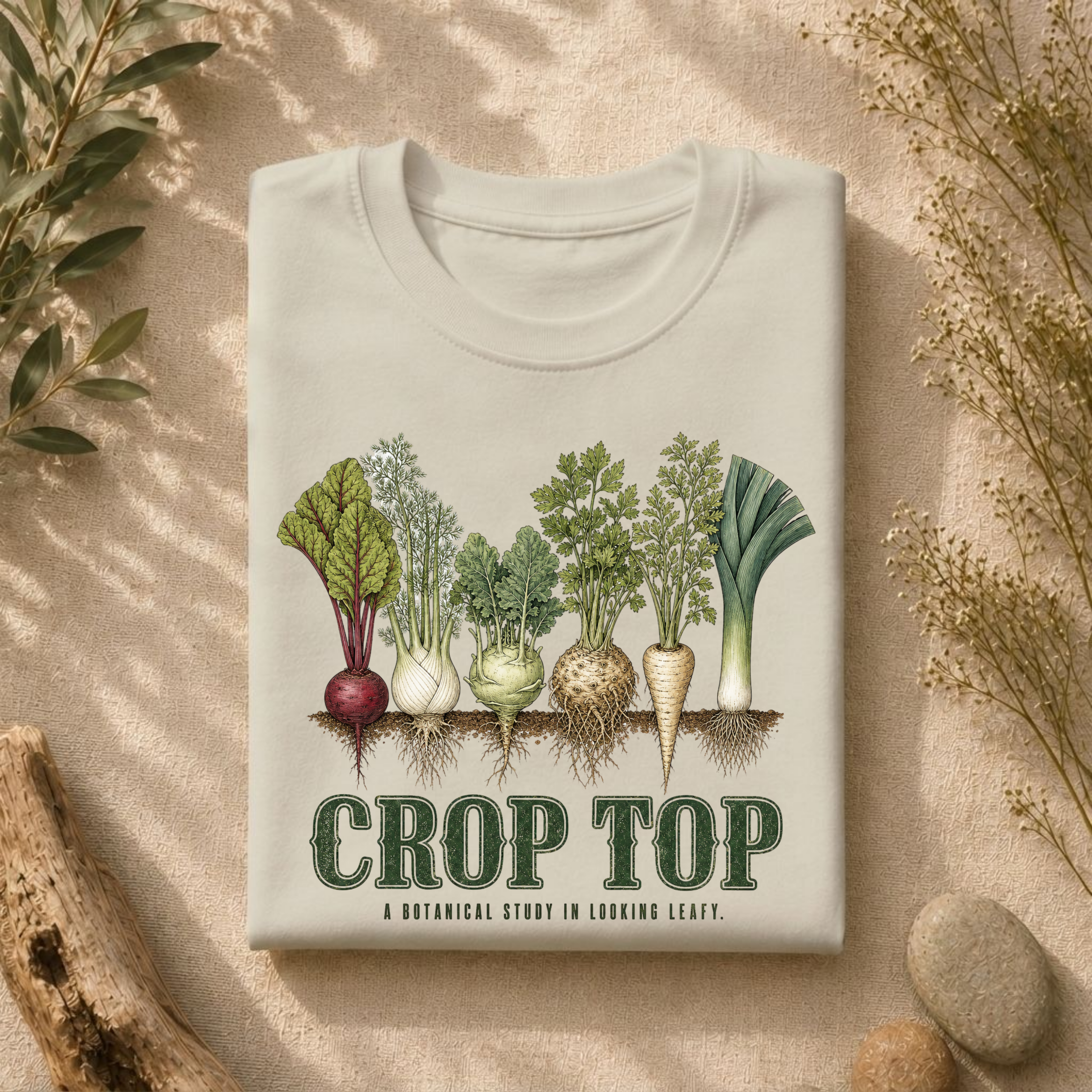 Crop Top Looking Leafy Tee