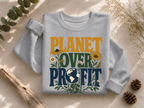 Planet Over Profit dollar sign Crewneck Sweatshirt