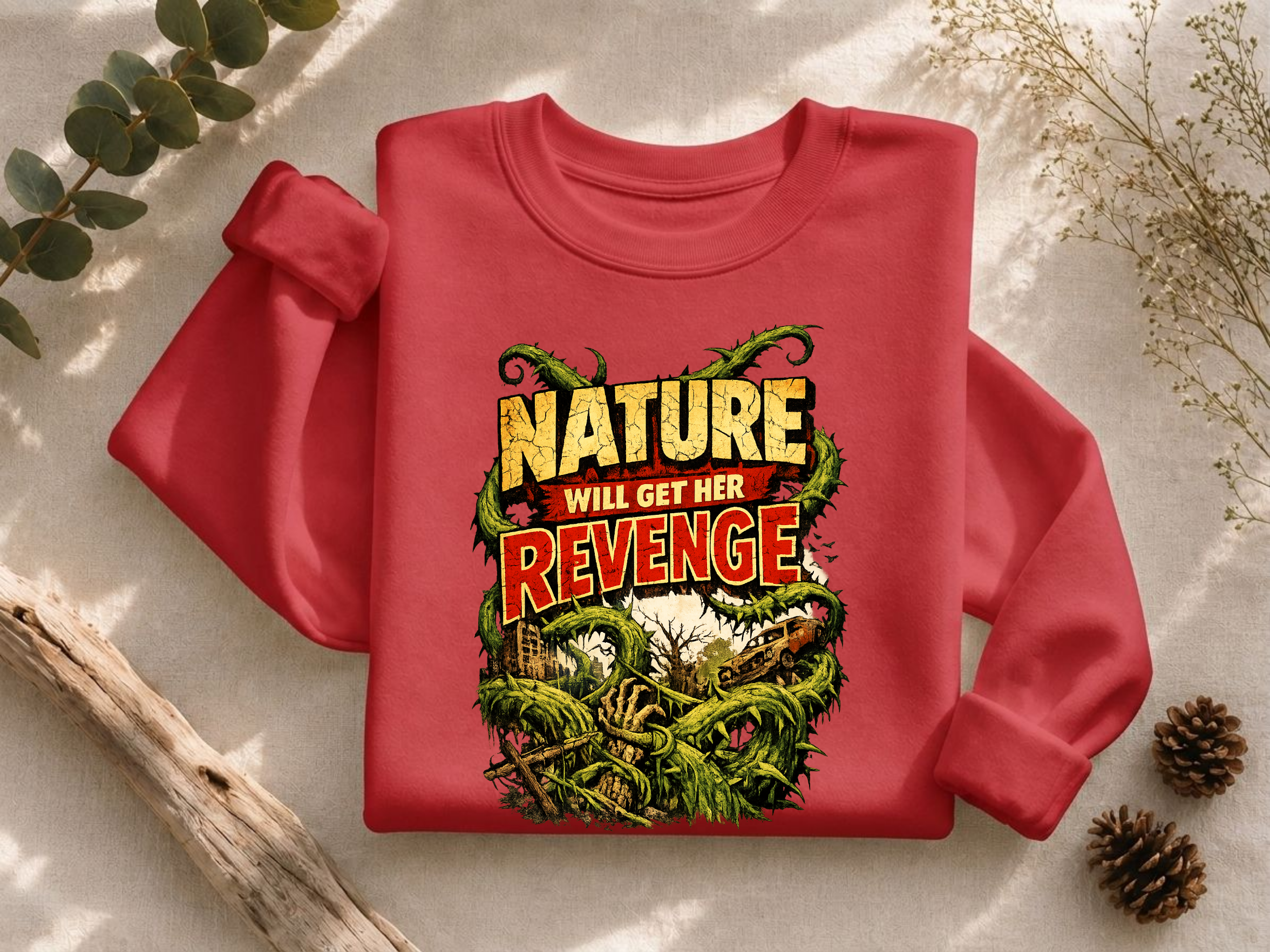 Nature Will Get Her Revenge Crewneck Sweatshirt